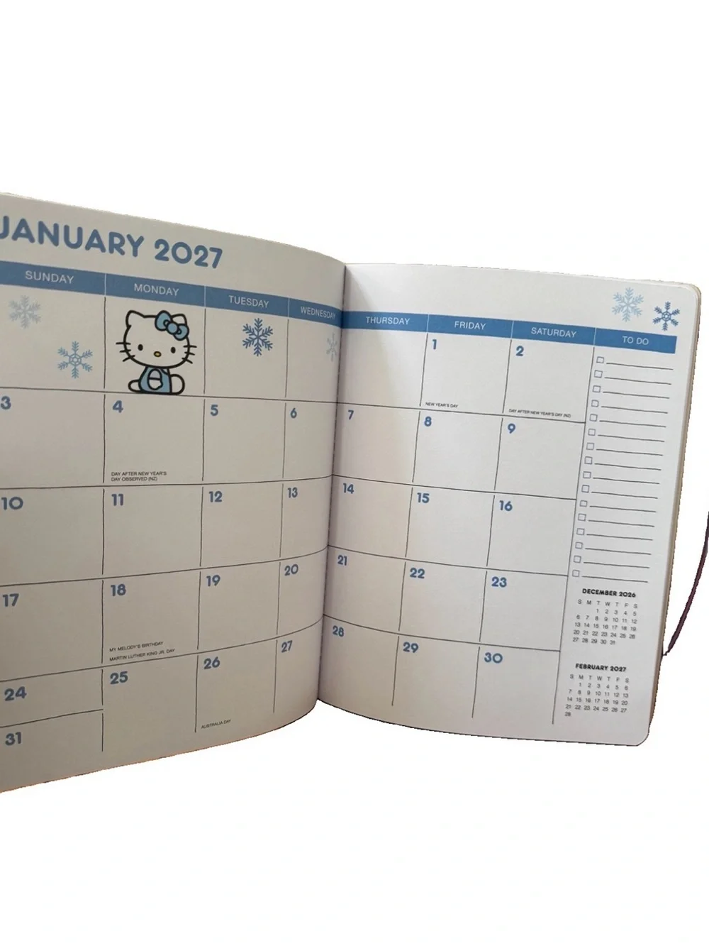 Sanrio Hello Kitty & Friends 17-month Aug 2026-Dec.2027 Slim Thin Planner 9.5x7.